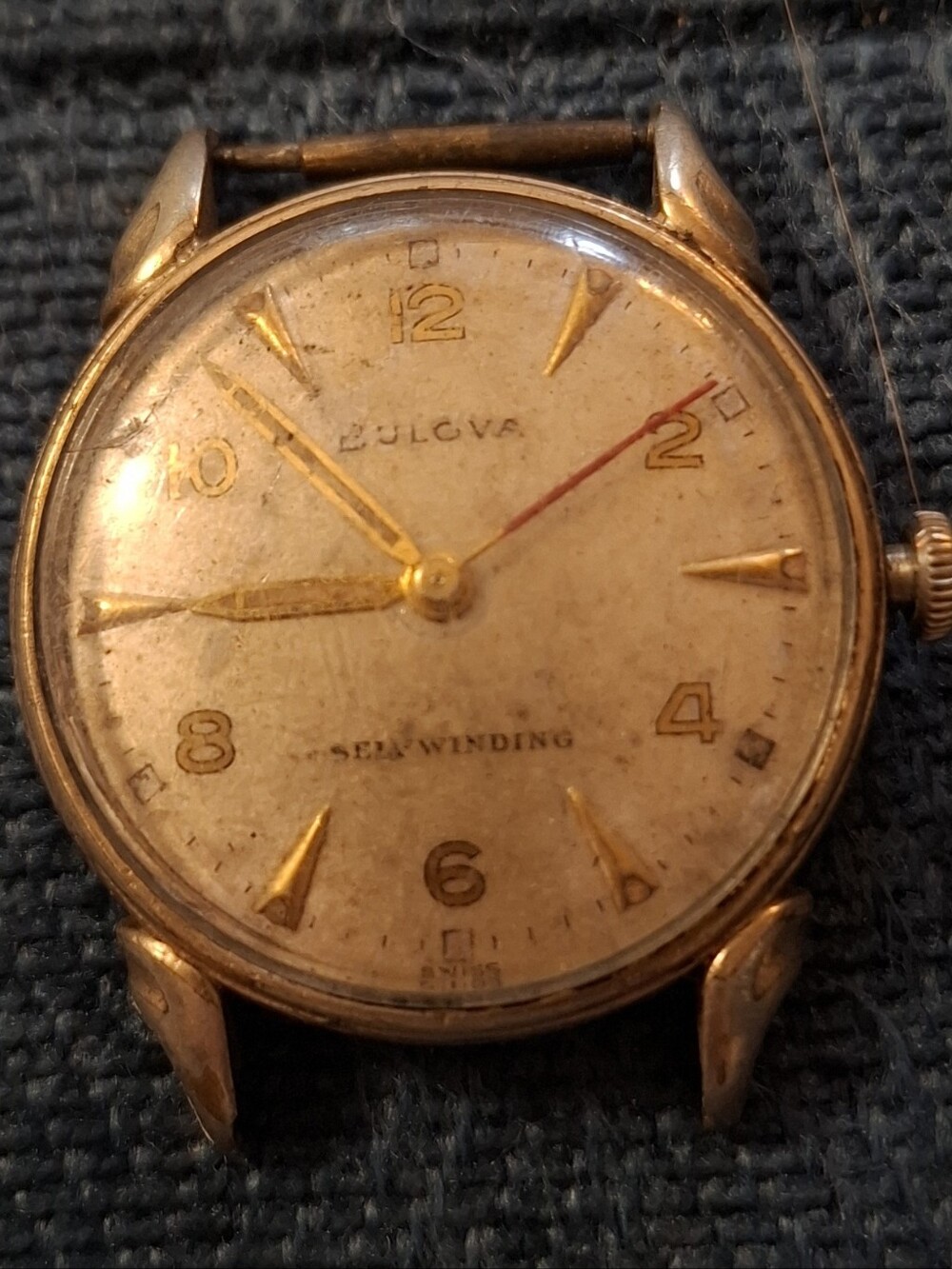 Vintage Bulova 23 Jewels Automatic Watch Head - Parts / Repair Project